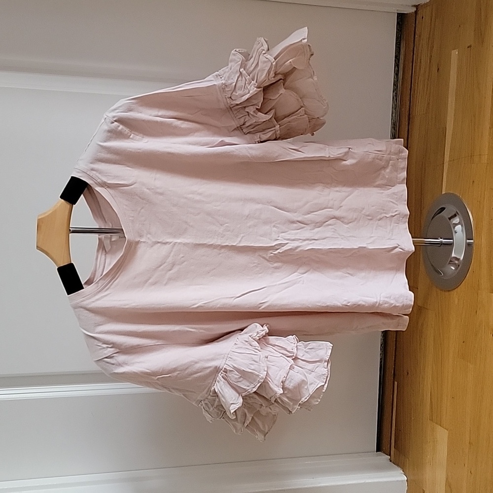 H&M Ruffled T Shirt